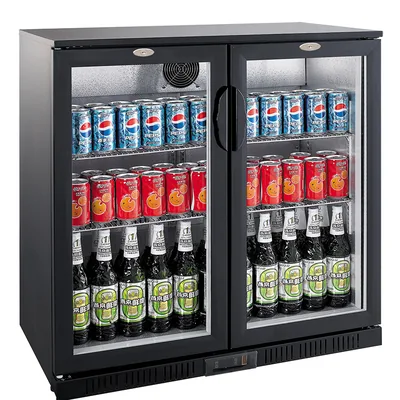 CombiSteel 7527.0035 Backbar Cooler Black 2 Doors