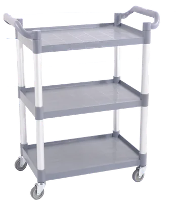 CombiSteel 7554.0005 Serving Trolley Flat-Packed 3 Shelves Open