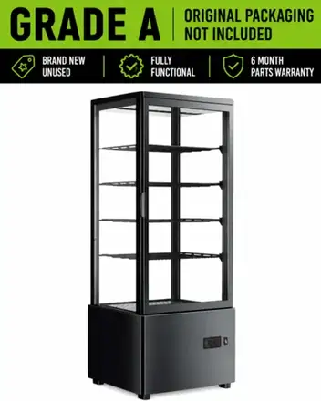 Infernus 98 Litre Upright Display Refrigerator | Countertop Commercial Display Fridge – GRADE A
