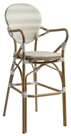 Brittany Outdoor Bar Stools - Pastel Green or Natural