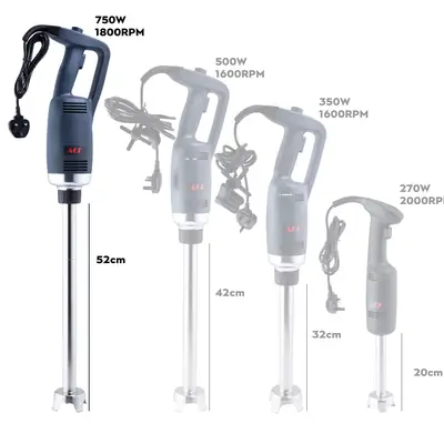 Commercial Stick Blender 520mm Shaft 750W