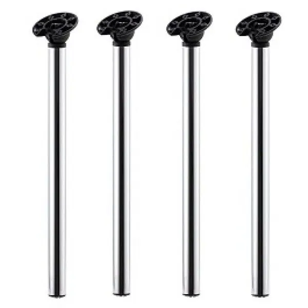Multi Chrome Foldable Table Legs - Set of 4 - Dining Height