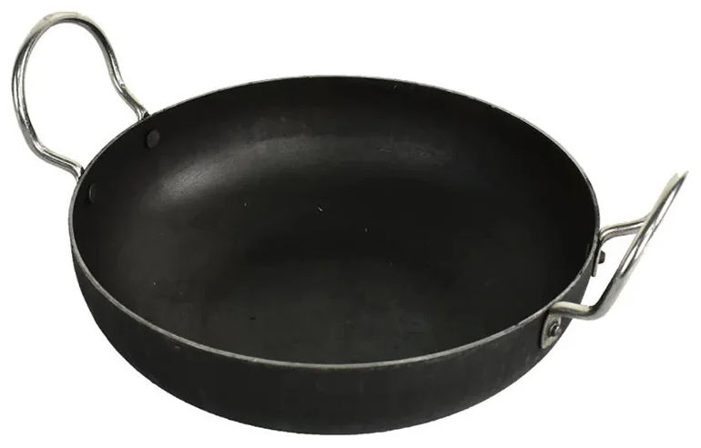 Black Iron Kadai Wok – 10 inch