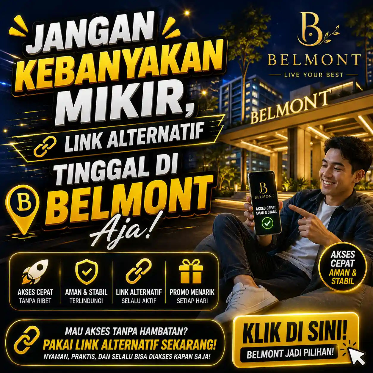 INDO178 - Jangan Kebanyakan Mikir, Link Alternatif INDO 178 Tinggal Di Belmont Aja