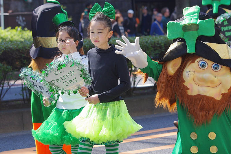 St Patrick's Day parade in Tokyo