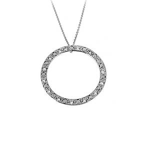 Cz Circle Pendant