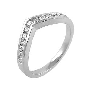Diamond Wishbone Ring
