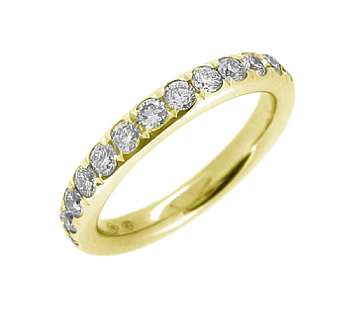 18k yellow gold brilliant cut diamond eternity ring
Carat: total diamond weight 0.43cts
Metal: 18k yellow gold