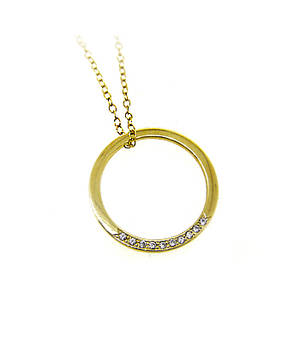 Cz Circle Pendant