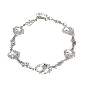 Silver Classic Children Of Lir Bracelet 