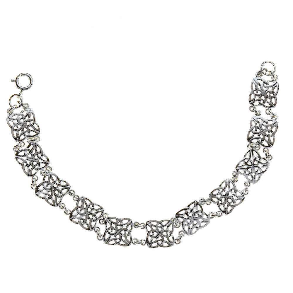 Sil Square Trinity Design Bracelet