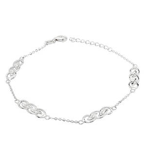 Silver Four Celtic Link Bracelet 