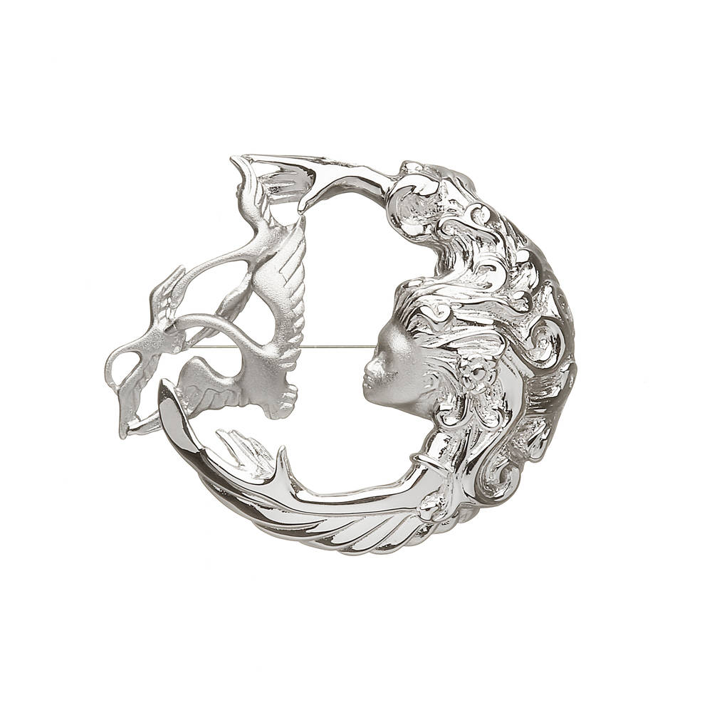Silver Children Of Lir Brooch Boxed