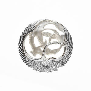 Silver Children Of Lir Round Brooch 