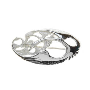 Silver Classic Oval Children of Lear Brooch