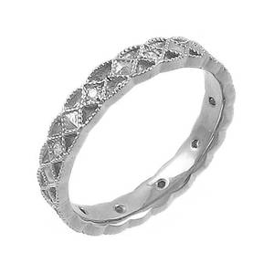 Diamond Celtic Wedding Band