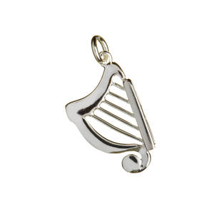 Silver Harp Charm
