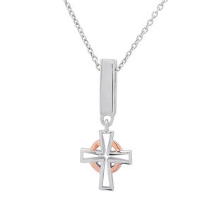 Silver Celtic Cross Clip On Charm