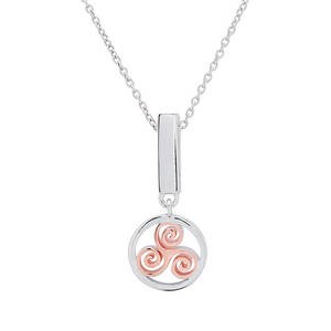 Silver Newgrane Spiral Clip On Charm 