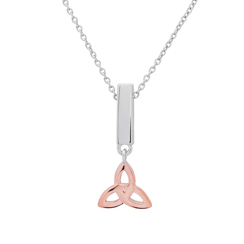 Silver Trinity Knot Clip On Charm 10mm