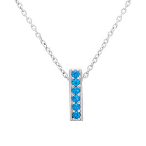 Silver December Birthstone Clip On Charm 