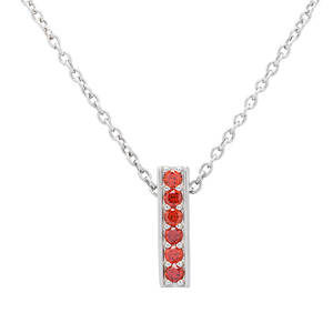 Silver January Birthstone Clip On Charm 