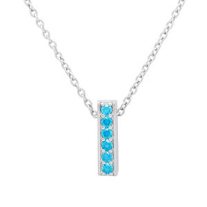Silver March Birthstone Charm 