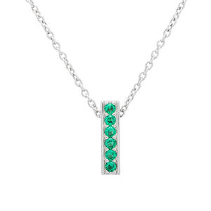Silver May Birthstone Charm 