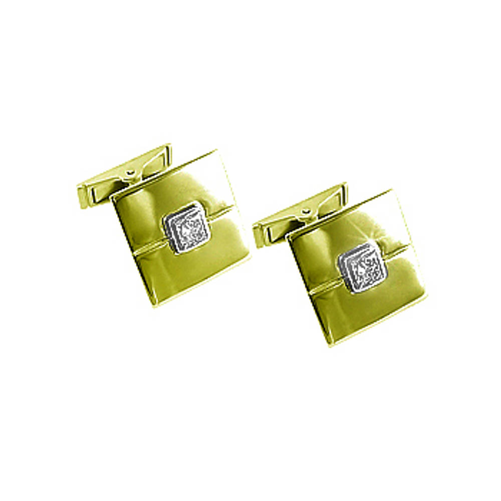 18k yellow gold princess cut diamond square gents cufflinks
Total diamonds 0.30cts Made in Ireland
