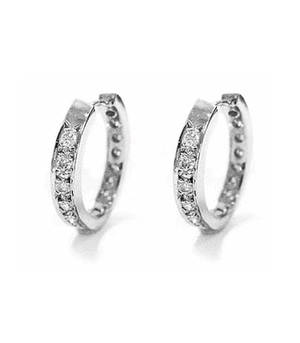 Diamond Hoop Earrings