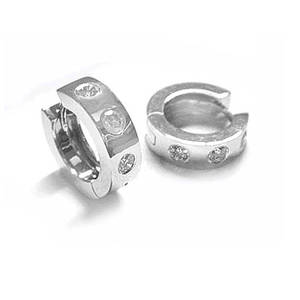 Diamond Hoop Earrings