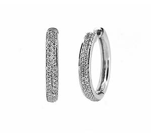 Diamond Hoop Earrings