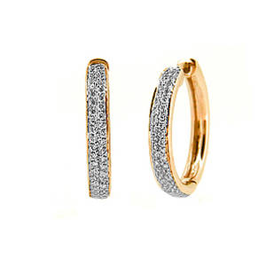 Diamond Hoop Earrings