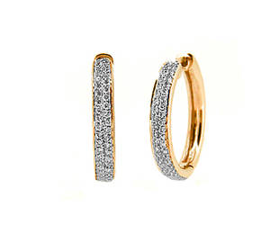 Diamond Hoop Earrings