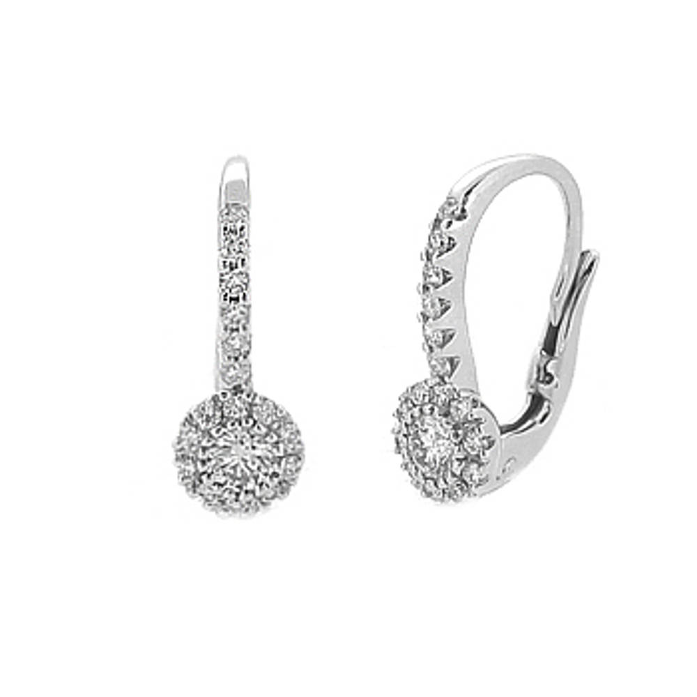 18k white gold brilliant cut diamond hoop earringsDETAILSCarat: total diamond weight 0.49cts Made in Ireland