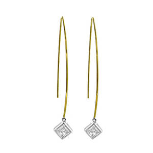 Diamond Hoop Earrings