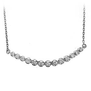 Diamond Crescent Necklace