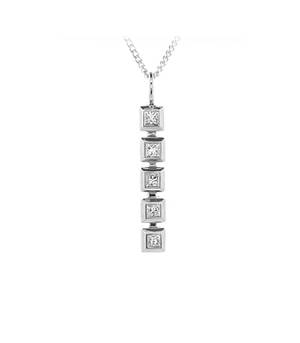 Diamond Bar Pendant