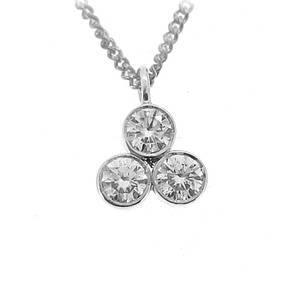3 Stone Diamond Pendant
