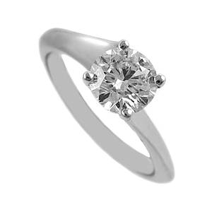 0.80ct Diamond solitaire ring in 18ct white gold