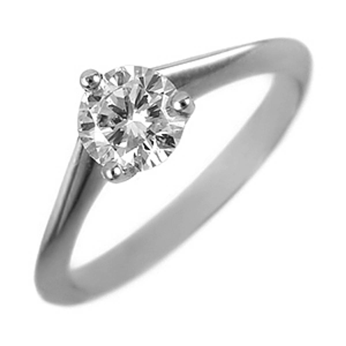 Irish made&nbsp;0.40ct brilliant diamond engagement ring set in 18 carat white goldColour:H/IClarity:VSI