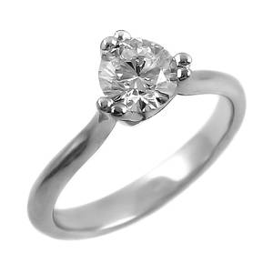 0.70ct diamond engagement ring in 18ct white gold