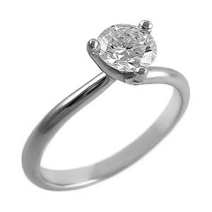 0.65ct diamond ring in 18ct white gold