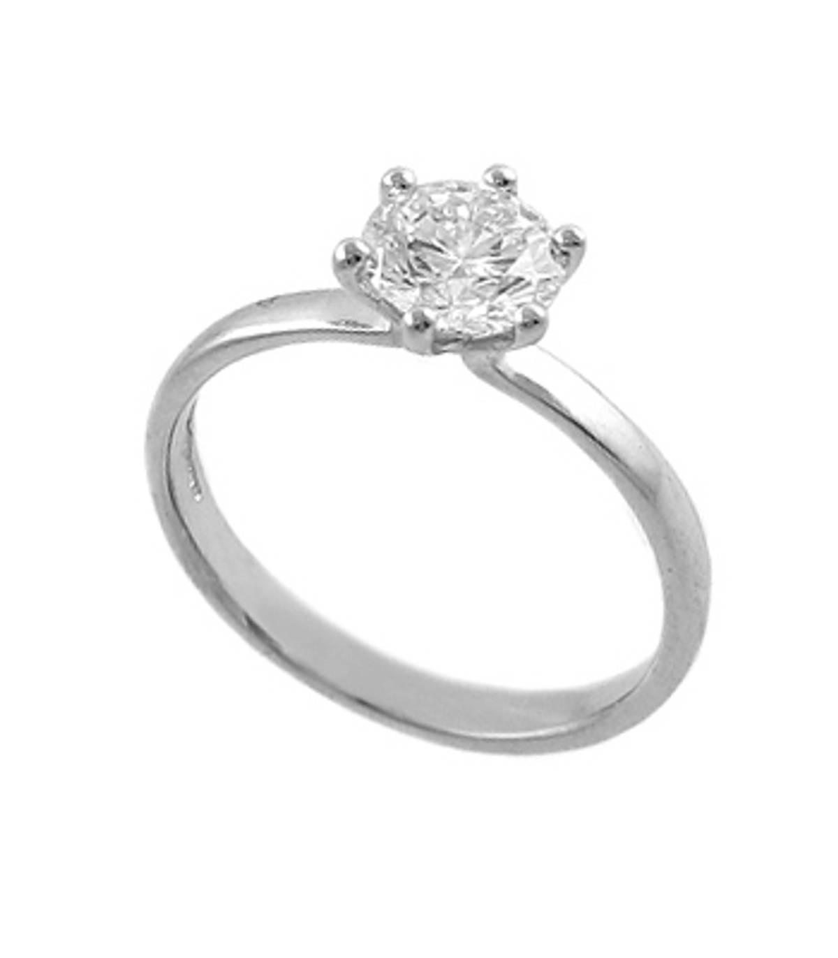 Irish made&nbsp;diamond solitaire engagement ring with 0.86 carat brilliant cut&nbsp;diamond solitaire set in platinum&nbsp;