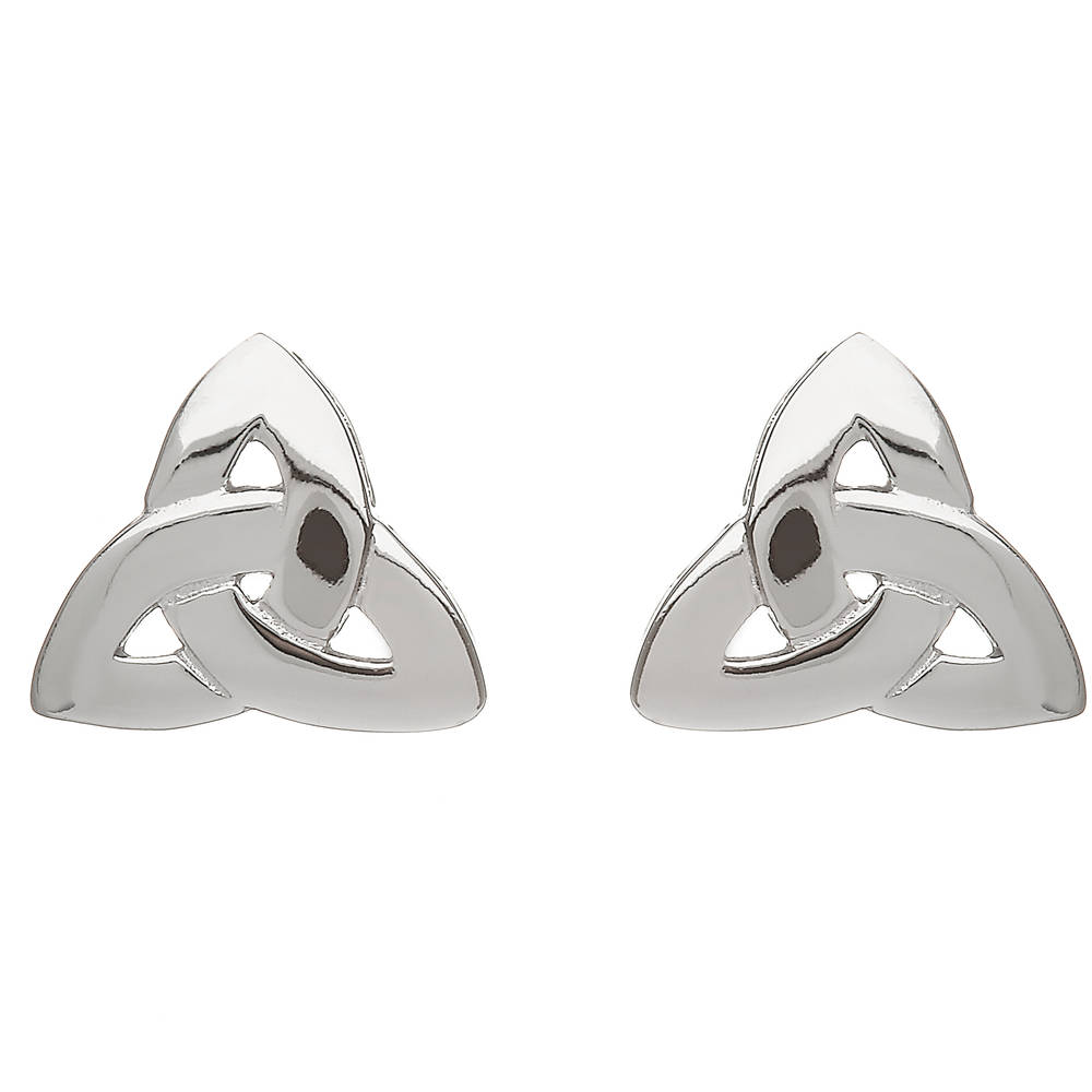 Silver Trinity Knot Earrings