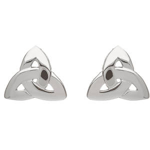 Silver Trinity Knot Earrings