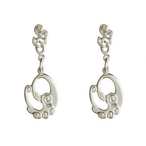 Silver Children Of Lir Earrings Boxed