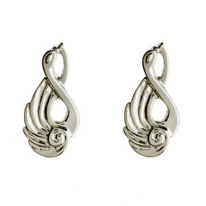 Silver children of lir earrings
