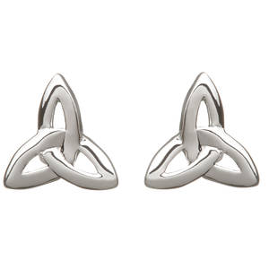Silver Trinity Knot Earrings