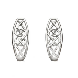 Silver Celtic  Huggy Earrings 